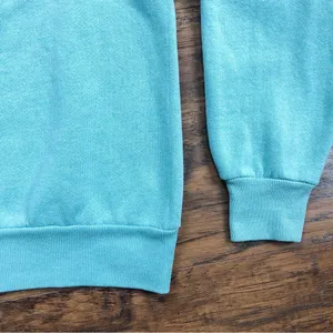 vintage • grandma sweatshirt aqua cotton collared puppies pullover grandmacore thumbnail 6