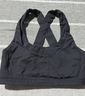 Lululemon Black Crisscross Strap Sports‎ Bra Size 4 thumbnail 1