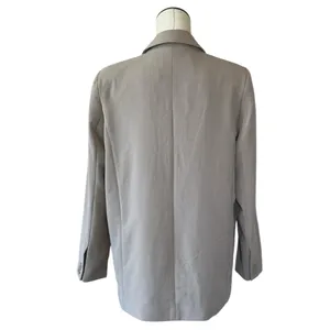NWOT Abercrombie & Fitch Crepe Relaxed Single Breasted Blazer Jacket thumbnail 4