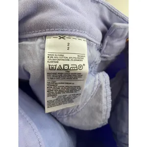 Old Navy Womens Jeans Sz 2 Periwinkle Lilac Rockstar Pants Light Purple Mid Rise thumbnail 6