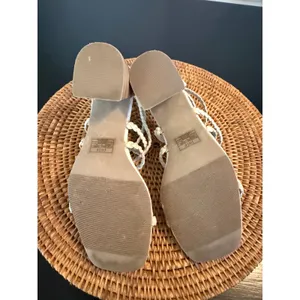 Joie Felina Braided Strappy Block Heel Sandals Sand Beige Square Toe‎ Size 8.5 thumbnail 4