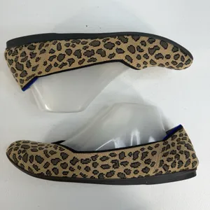 Rothy's Size 10 The Flat Ballet Spotted Leopard Animal Print‎ Round Toe Retired thumbnail 4