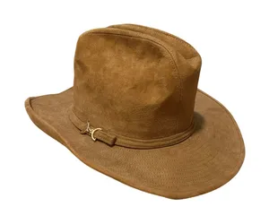 Georgetown Vintage Suede Cowboy Hat Tan Brown Cattleman Tejana Size 6 7/8 Small thumbnail 1