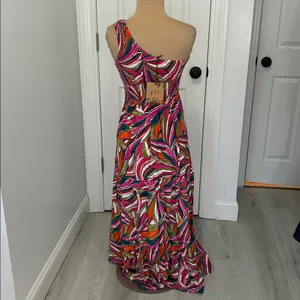 Anthropologie Abel The Label Kelissa One Shoulder Maxi Dress thumbnail 4