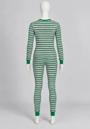 Victoria’s Secret Women’s Striped Thermal Pajama Set Size Medium NWT thumbnail 4