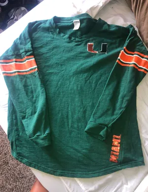 Victoria's Secret Pink Miami Hurricanes Long Sleeve thumbnail 1