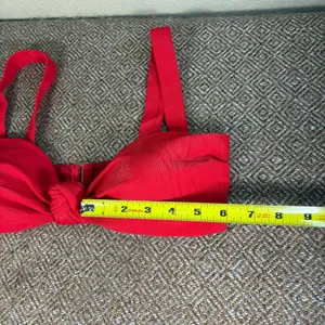 Beach Riot Sophia Knot Front Top Red 14”Laying Fat Across Beach Vacation Sexy thumbnail 9