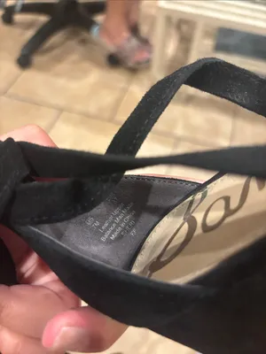 Sam Edelman Sheri Black Suede Lace Up Block Herls thumbnail 4