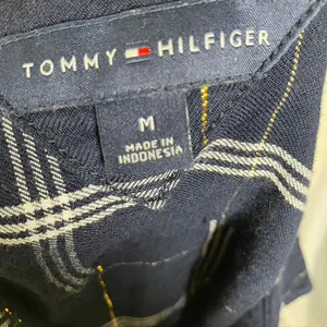 Tommy Hilfiger Women's Navy‎ Plaid Button Down Shirt Metallic Accents Size M thumbnail 11
