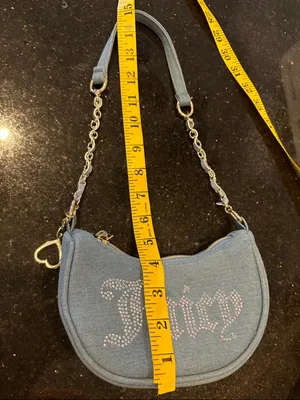 Juicy Couture Kids Mini Blue Denim Hobo Bag thumbnail 7