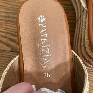 Patrizia by Spring Step‎ Wedge Sandals Rafi Camel size 38 (US 7.5-8) NWT thumbnail 5