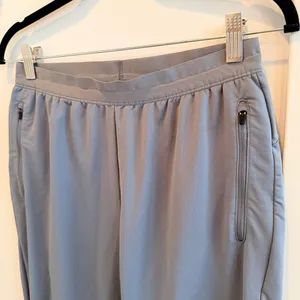 Nike Dri Fit Women's Gray Running Joggers Elastic Waist Draw Strings Size Medium thumbnail 5