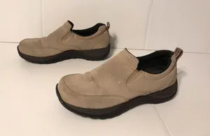 L.L. Bean suede slip on comfort moss shoe women size 8 W thumbnail 2