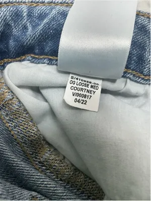 Woman’s Old Navy OG Loose High Rise Straight Stretch Medium Wash Blue Jeans 12 thumbnail 6