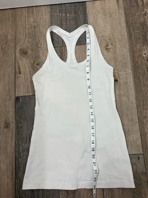 Lululemon racerback tank top white thumbnail 7
