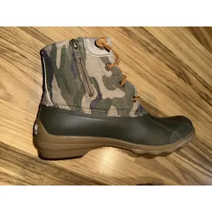 Sperry Syren Gulf Camo Driftwood Women's 8.5‎ Top-Sider Duck Boots green Tan thumbnail 8