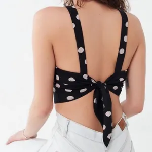 Finalprice！Urban outfitters tie back polka dot cute top thumbnail 2