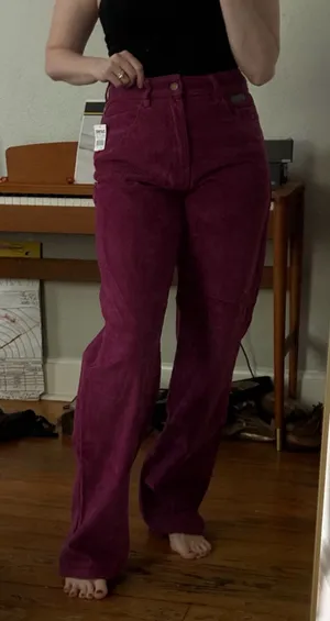 Women’s Berry Corduroy Straight Leg Jeans thumbnail 1