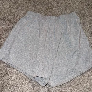 Hanes Women's Athletic Gray Shorts thumbnail 1