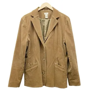 Vintage L.L.Bean Corduroy Blazer Jacket Women’s Sz 18 Camel Tan Preppy 80s thumbnail 2