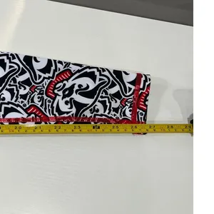 ZooZatz Wisconsin Badgers All Over Print Leggings Black White Red‎ Womens Small thumbnail 6