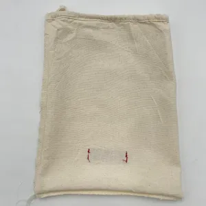 Valentino Dust Cover‎ Bag Cream Off-White Red Tag Drawstring Closure 6.5" x 12" thumbnail 3