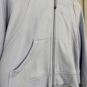 Lululemon Scuba Oversized Full Zip Hoodie - Pastel Blue - XS/S thumbnail 6