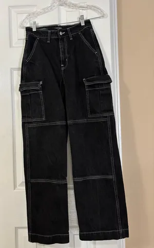 Wild Fable Cargo Pants Black thumbnail 1