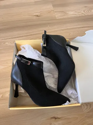 Cosy island Serene Stiletto Pointed Toe Ankle Boot Black Size 6 thumbnail 10