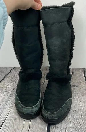 UGG Sundance II Revival Black Tall Boots size 7W thumbnail 1