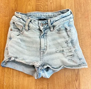 Light Wash American Eagle Jean shorts  thumbnail 1