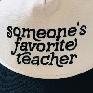Someone’s Favorite Teacher Hat, NWOT Black thumbnail 2