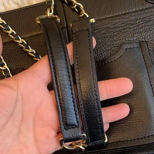Tory Burch Marion Black Leather Shoulder Bag with Gold Chain thumbnail 8