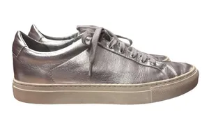WOMAN by COMMON PROJECTS Achilles Retro Leather Low Top Sneakers Silver Size 38 thumbnail 5