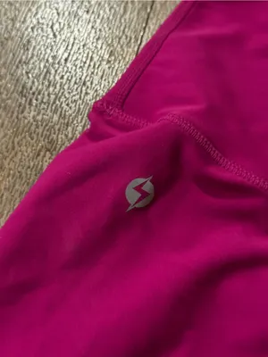 Popflex Pink Crossover Athletic Biker Shorts Size Small thumbnail 7