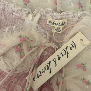 NWT!!‎ FOR LOVE & LEMONS Francine Floral Patchwork Mini Dress Lace Coquette XS thumbnail 12