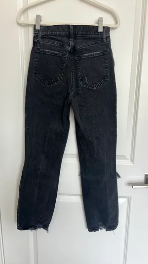 Black Abercrombie Jeans 90s Straight Ultra High-Rise thumbnail 2