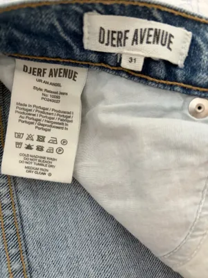 Djerf Avenue Jeans Straight Mid Blue thumbnail 4