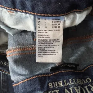 American Eagle Jegging‎ Super Stretch X Size 6 Dark Wash Skinny Jeans Women thumbnail 4