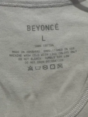 Beyonce That Girl Tank Top White Size L thumbnail 2