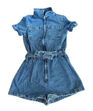 H&M Womens Denim Blue One Piece thumbnail 1