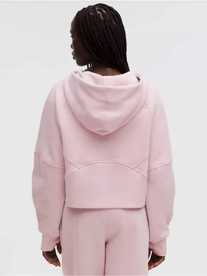 NWT Lululemon waist length oversized hooded scuba size xs/s porcelain pink thumbnail 4