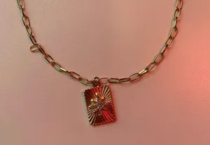 Handmade gold pendant necklace thumbnail 2