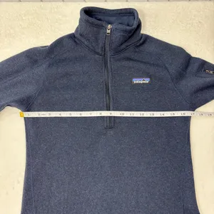 Patagonia Women's Navy Quarter-Zip‎ Fleece size XS thumbnail 8
