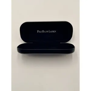 Polo Ralph Lauren Eyeglass Case Black Hard Shell Velvet Lined thumbnail 7