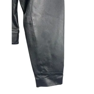 Women’s Sonnora Black Short Motorcycle Zip Genuine Leather Jacket Fits S thumbnail 6