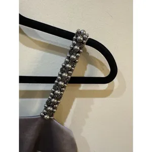 Kate Spade satin mini‎ dress with beaded straps Gray Size 0 thumbnail 6
