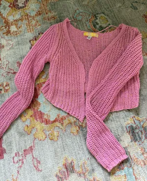 Urban Outfitters Pink Knit Cardigan thumbnail 2