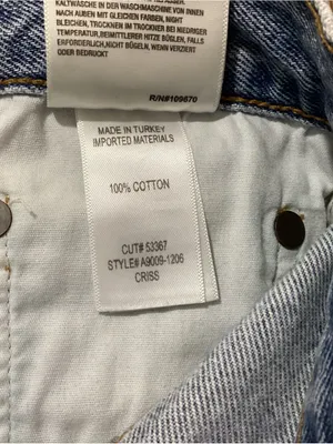 Agolde Criss Cross Jean Shorts Size 27 thumbnail 8