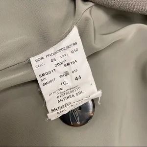 Armani Collezioni Made in Italy Taupe Gray Tailored Blazer 8 thumbnail 6